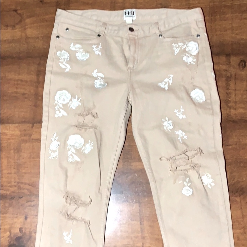 Haute Hippie Jean Embroidered skinny jeans